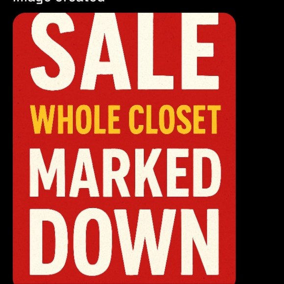 Red and Yellow Sale Sign - Picture 1 of 1